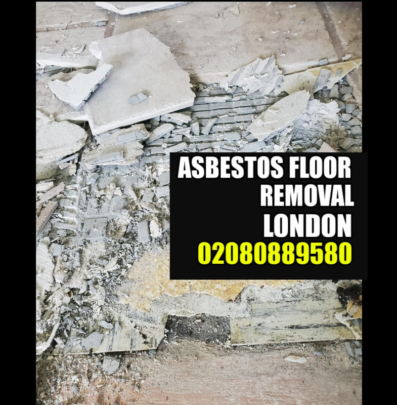 Asbestos floor removal London - asbestos floor tiles removal