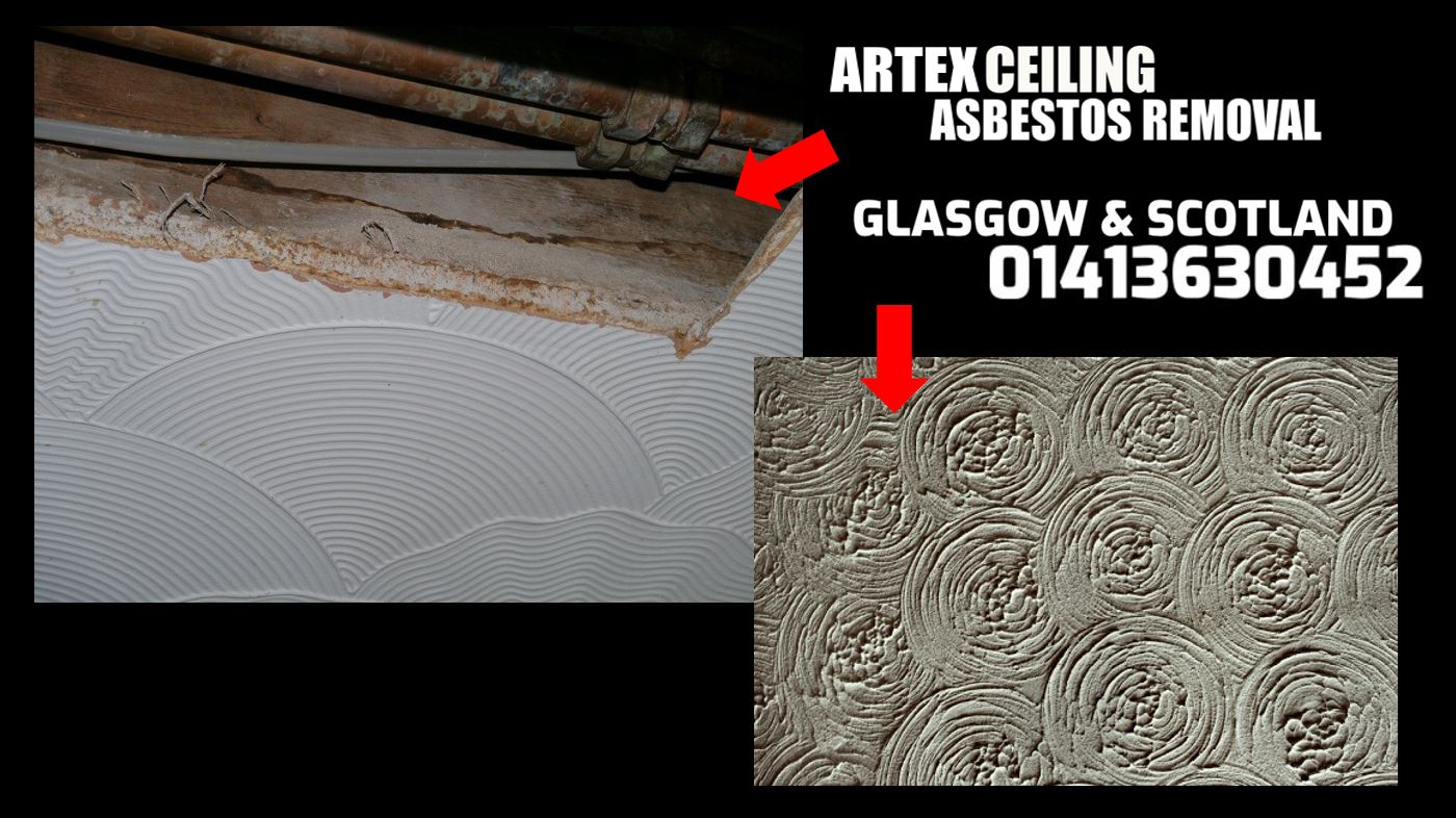 asbestos artex ceiling removal Glasgow 01413630452 asbestos artex removal schotland